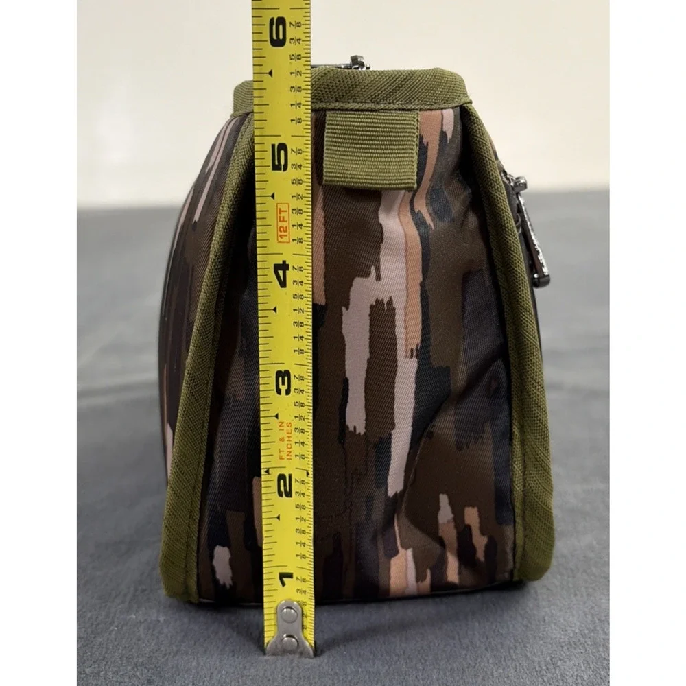 LUG Parasail Cosmetic Bag Green/Brown Camo Nylon Travel Makeup Case Bnfts Chrty